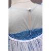 Frozen Elsa Dress Up Set with Wig Crown Wand Accessories Ice Blue White 120cm for Girls 4-5 Years