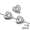 Heart Loose Beads For Valentine Bracelet Necklace DIY Vintage Jewelry Making Supplies For Charm