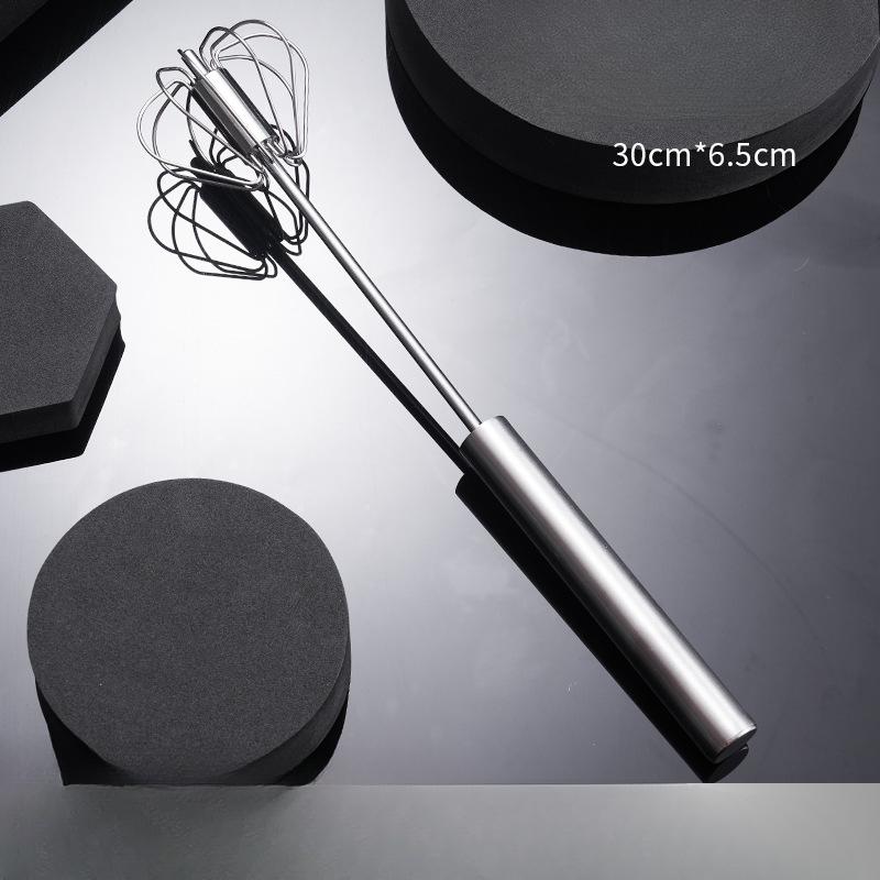 Stainless Steel Manual and Semi-automatic Household Handheld Egg Beater Baking Tool Mixer