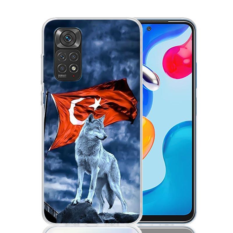 Turkey Turkish Flag Phone Case For Xiaomi Redmi Note 15 14 13 12S 12 Pro Plus 11S 11E 11 11T 10S 10 Art Soft Pattern Cover Redmi