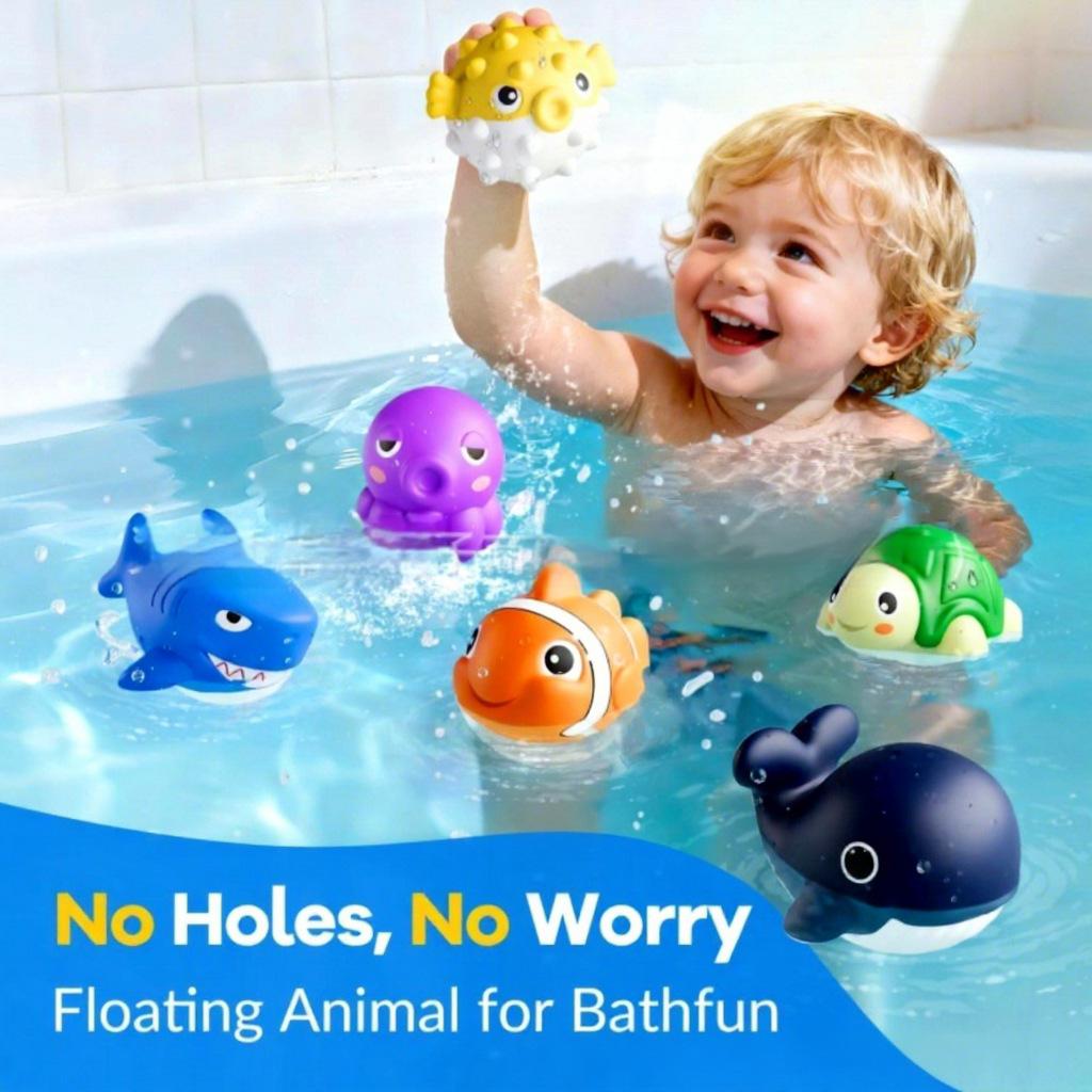 Kids Pool Diving Toys Rescue Ocean Animals Cage Water Game Cute Animal Recovery Set Interactive Play