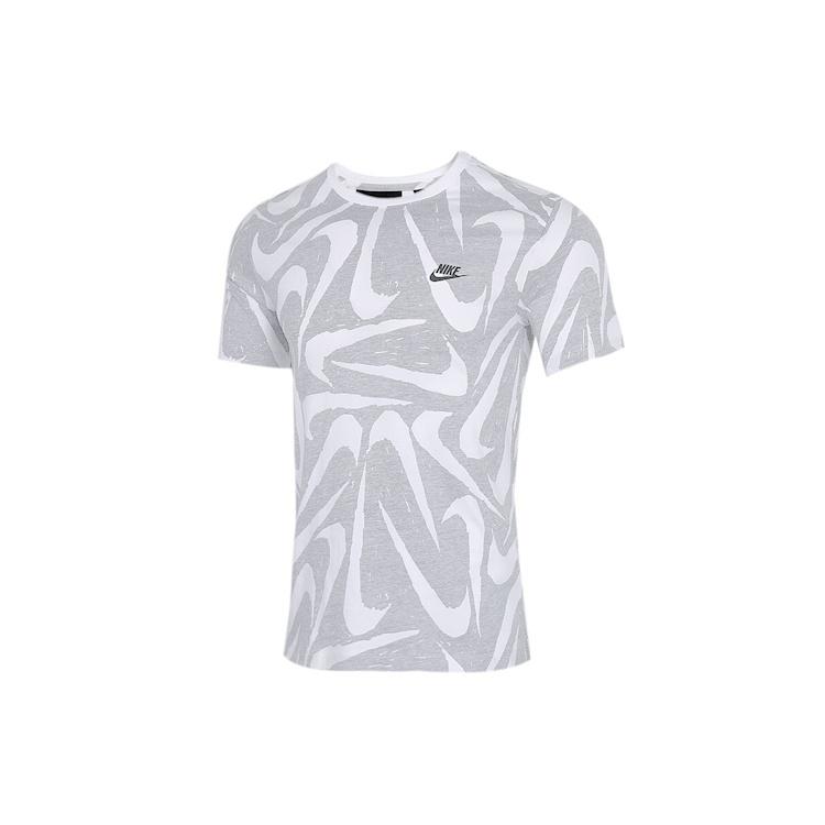 Nike MENS Sportswear Logo Print Crew-neck Short Sleeve Grey Gray Men s CK2376-010 L