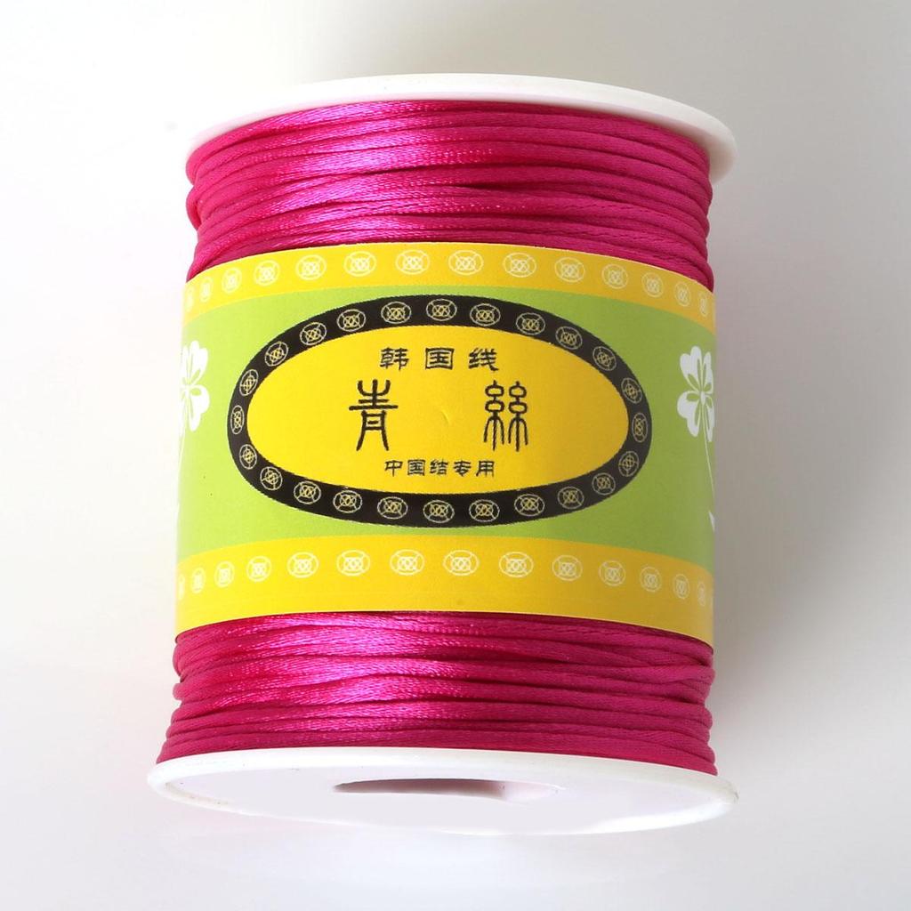 70Meter Korean Silk Cord Thread Knot China Bow Beading Bracelet Braided DIY Jewelry