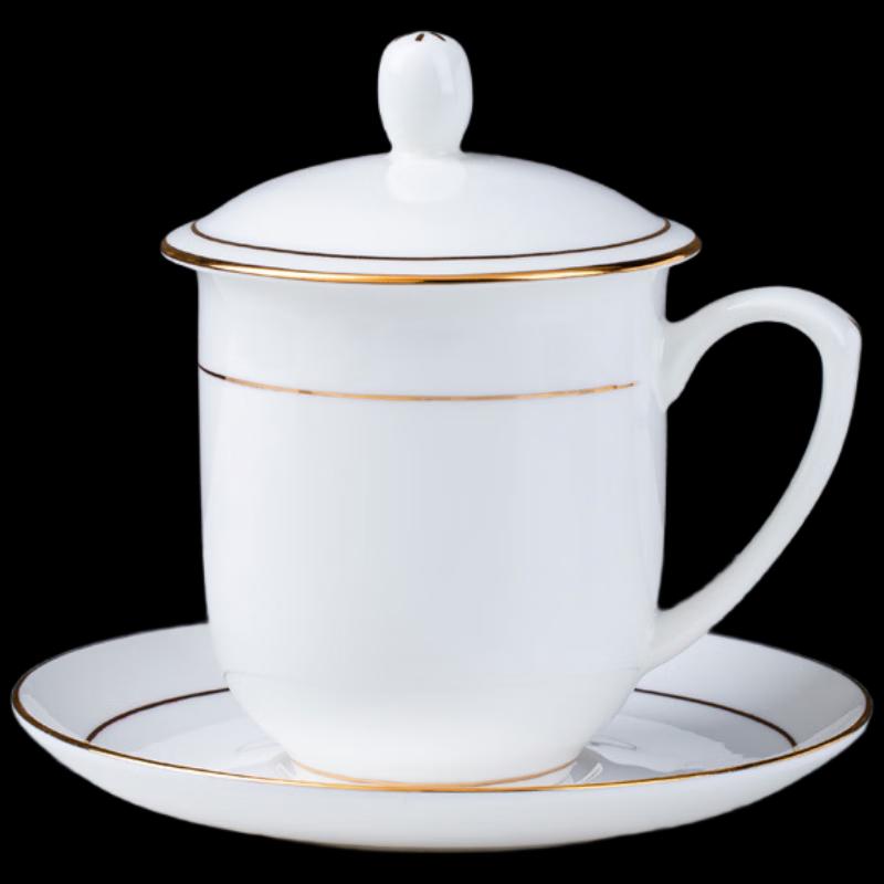 Jimi Hand-Painted Gold Bone China Cup Set