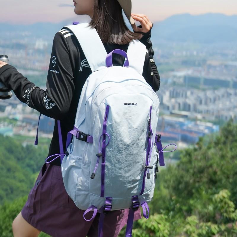 Schoolbag Waterproof Lightweight Outdoor Mountaineering Bag Leisure Travel Bag Outdoor Hiking Riding Backpack Sports Practical Backpack
