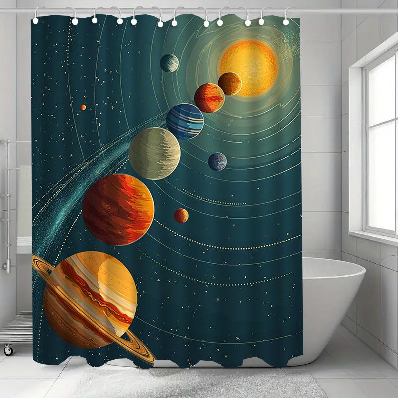 

Tree Of Life Washable Dirt-Resistant Shower Curtain Shower Head Waterproof Polyester Bath Curtain For Home Decor Accessories W60H190(CM)-1 Pcs