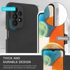 Silicone Case for Samsung A23 5G Black - BOOLING - Flexible - Smooth - with 2 Tempered Glasses