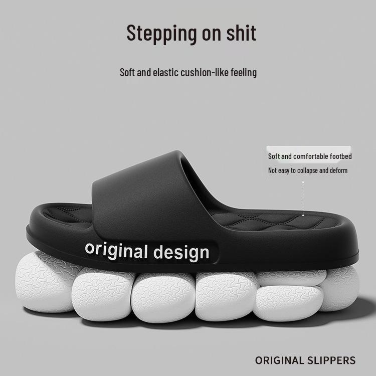 Men's Plus Size Non-Slip EVA Slippers - Indoor/Outdoor, Soft Sole, Cool Design