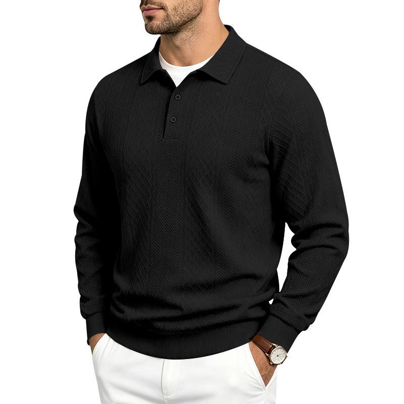 Men’s New Arrivals: Knitted Jumpers, Business Polo Shirts, Casual Long-sleeved Collared Pullovers and Jacquard Hoodies