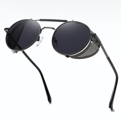 Steampunk Sunglasses For Men Women Trend Brand Designer Metal Vintage Sun Glasses UV400 Protection Eyewear