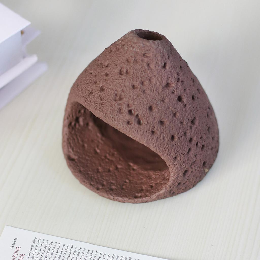 Palo Santo Fireplace Incense Burner Ceramic Aromatherapy Furnace for Meditation Sage & Lavender Purification Incense Holder