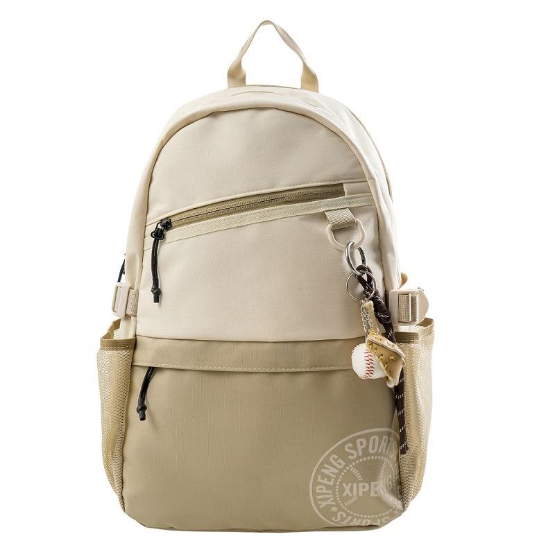 Schoolbag Backpack Junior high school students Large capacity campus leisure school bag Men's and women's outdoor simple sports travel backpack