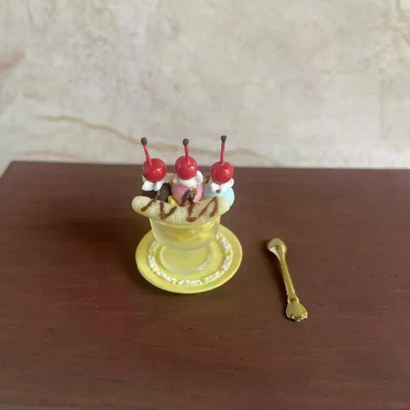 1 Stück 1:12 1:6 Puppenhaus Mini Banane Buffy Eisbecher Rollenspiel Küche Für Kinder Spielzeug Zubehör