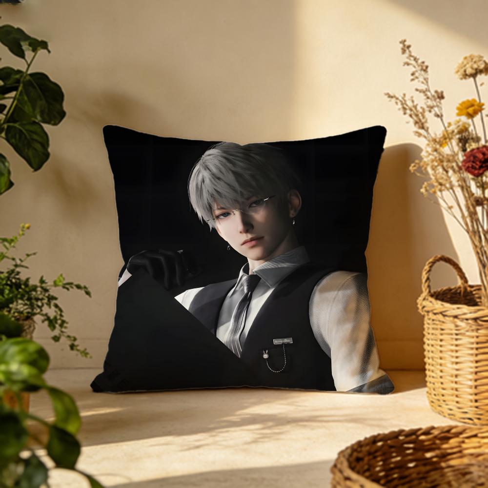 Trendy Llove and deepspaceed Cushion Cover Versatile DoubleSided Pillow Case Fit for Sofa Bed Car  Daily Decor