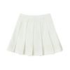 Fila Sports Life Solid Color Pleated Woven Skirt Comfortable Casual Mini Skirt Women skirts Cloud-White F11W238310F-WT