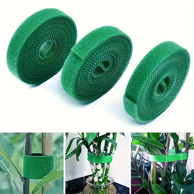 2 Rotoli Fascette da Giardino Regolabili Robuste Riutilizzabili, Supporto per Piante con Presa Forte