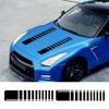 Car Engine Hood Modified Sticker Racing Stripe Sport Style Vinyl Decal For Cars Vans SUV Trucks Off-road Decoration Accessories