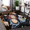 1pc Anime Cartoon Design Jujutsu Kaisen Chair Mat - Seasonal Gift for Office, Home Decor, Living Room, Bedroom, Game Room - Non-Slip Carpet Suitable f