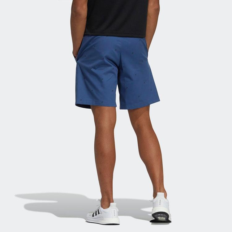 Adidas Graphic Logo Print Retro Athletics Shorts Men Shorts Navy GP0946