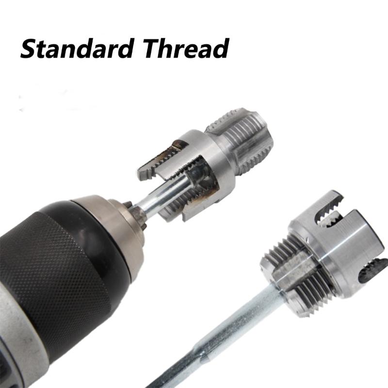 1/2'' 3/4'' Water Pipe Thread Opener Internal External Integrated Water Pipe Wire Opener For Electric Drill