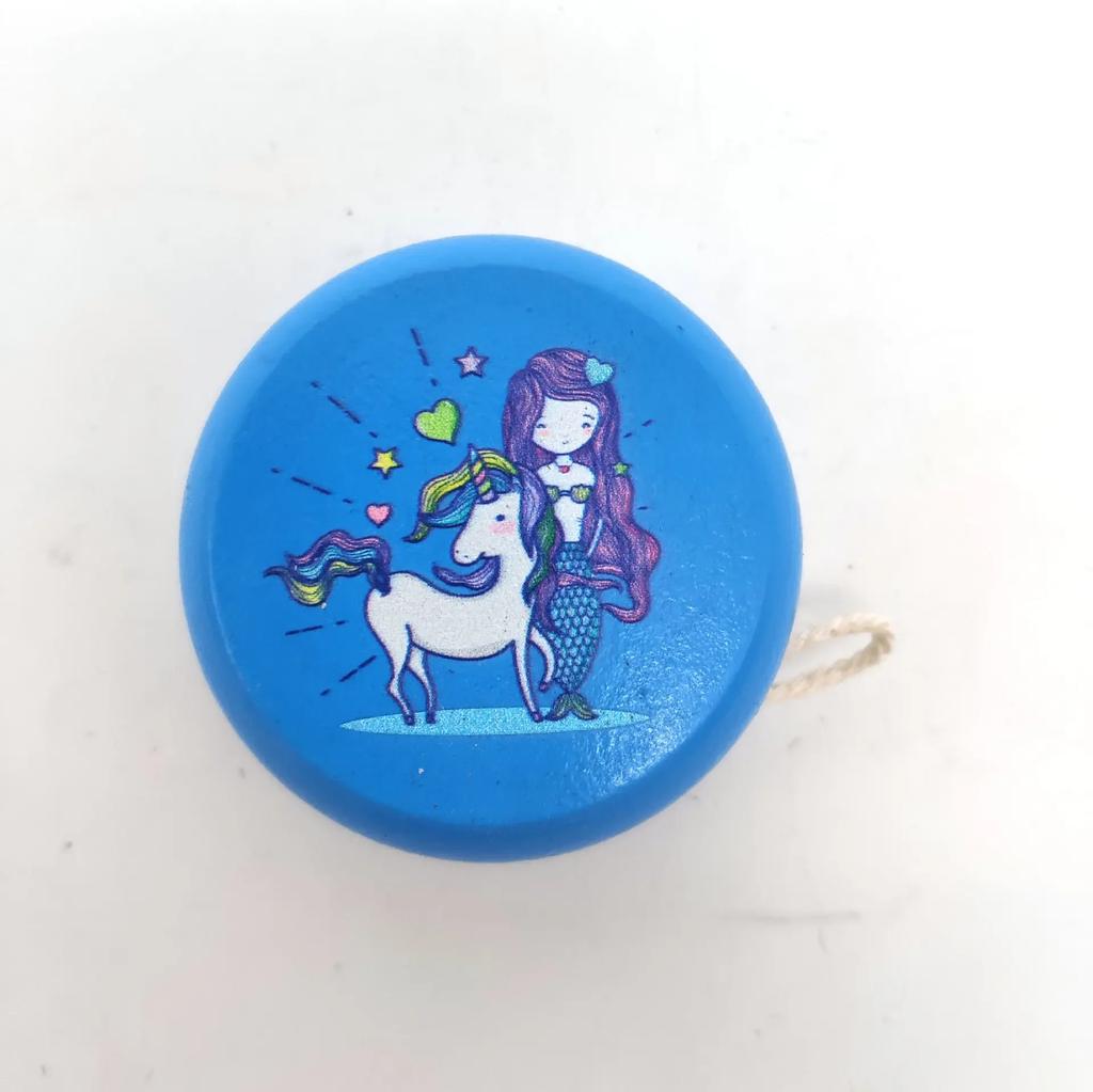 Children Yoyo Ball Cute Animal Prints Wooden Yoyo Toys Ladybug Toys Kids Yo-Yo Creative Toys for Children 5cm Wooden Yo Yo Ball