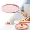 Serving Tray - 26cm Plastic Fast Food Tray - Lightweight Rectangular Tray - Stackable Design - For Indoor Use - 1 Piece - Pink