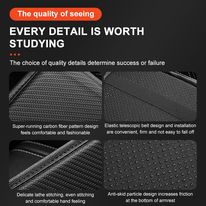 Car Armrest Box Mats Leather Center Console Covers Interior Accessories For Mitsubishi Pajero Outlander XL Montero Lancer Triton L200 Galant