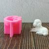 Animal Dog Statue Silicone Molds for Candle Soap Chocolate Candy Cake Fondant Decoration Cement Gypsum Silicone Molds