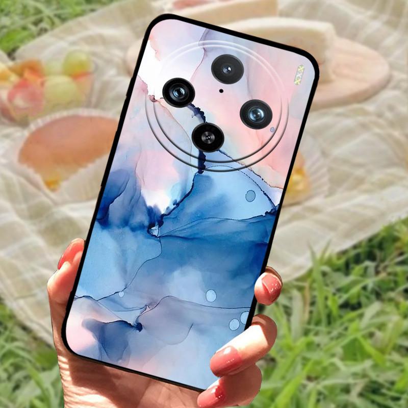 Чехол-бампер для vivo X100 Pro, силиконовый, мягкий, мраморный, черный, для vivo X100Pro X 100, защитный чехол For vivo X100 Pro
