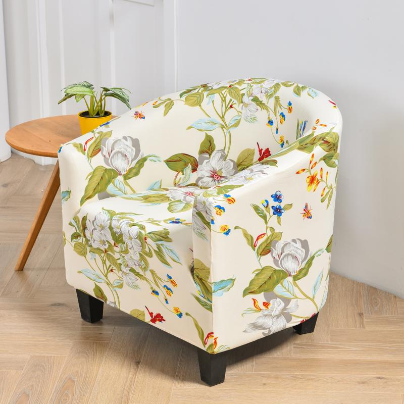 club chair cover armchair slipcover geometric printed small sofa covers protect for pets chair decoration