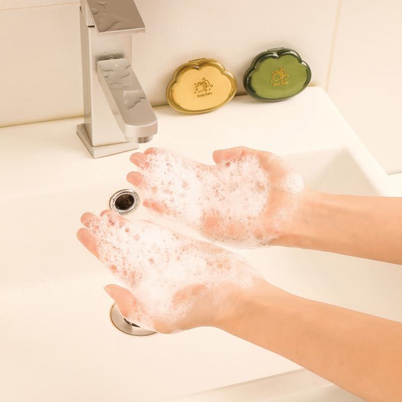 50 Stück Einweg-Seifenpapier, tragbare Reise-Seifenblätter, kreative Wolkenform, duftende Scheibe, Taschenseife, Mini-Handwaschbox