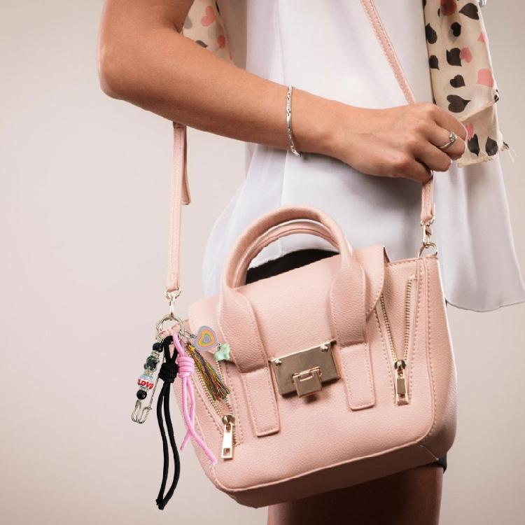 Sturdy Handmade Keychain Ornament Stylish Handmade Keychain with Intricate Rope Knot Detailing for Personal Use