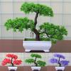 Lifelike Bonsai Simulation Artificial Plants In Chic Pots For Home And Office Decor