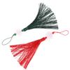Chinese Retro White Jade Lotus Tassel Fringe Diy Alloy Craft Tassel Accessories