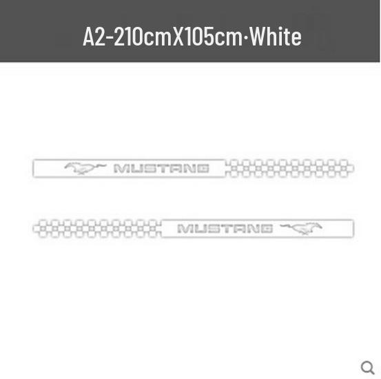 Ford Mustang Side Skirt Stripe Decoration - GT Edition Car Sticker