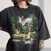 Vintage Mallard Ducks Flying Shirt, Woodland Wildlife Graphic Tee