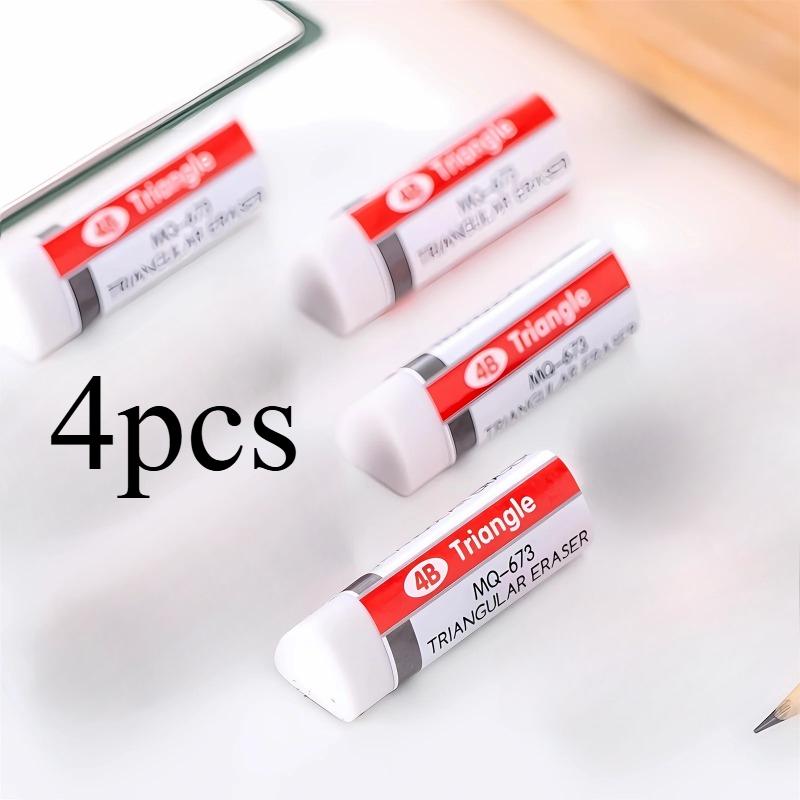New 4B Rubber Eraser Soft and Clean Triangular Eraser Black and White Pencil Eraser Suitable for Student Exams