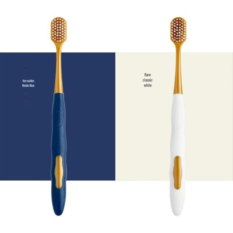 Sam's Premium Soft Bristle Adult Toothbrush - Family Pack of 6 with Wide Heads