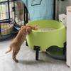 Fully Automatic Flushing Cat Toilet Infrared Sensor Intelligent Cat Litter Box Safe Cats Small Dogs Semi-enclosed Toilets