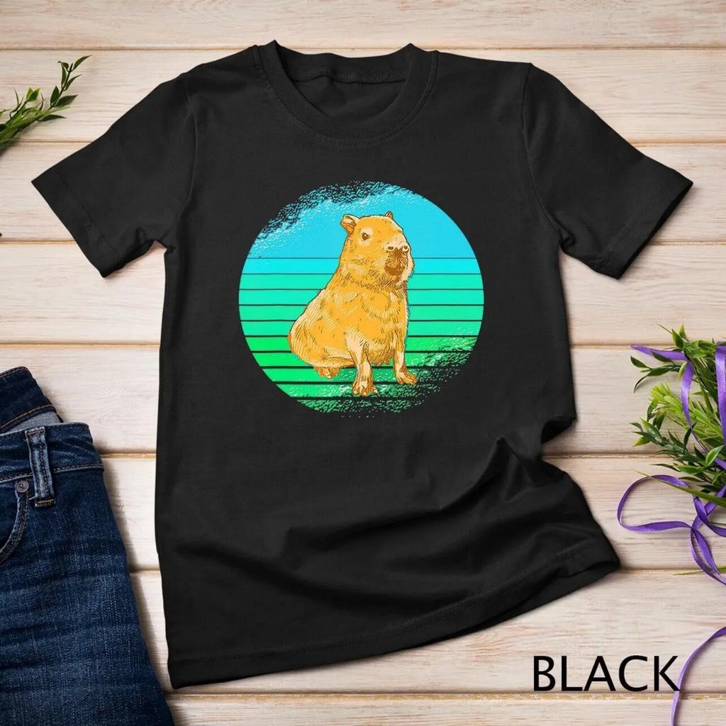 Colorful Nice Capybara Design T Shirt