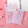Glitter Sequins PVC File Storage Bag Zipper A5/A6 Inner Pocket File Holder Binder Storage Pouch