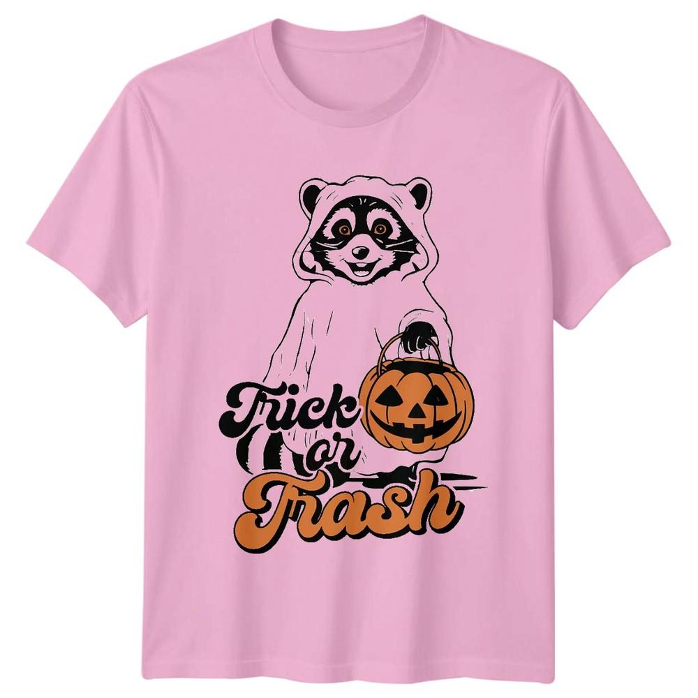 Trick Or Trash Halloween Raccoon Holidays Unisexs TShirt Unisexs Tee Graphic