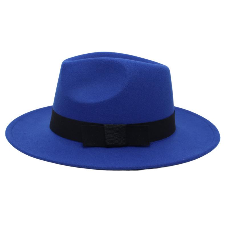 Vintage Top Hat Shanghai Beach Retro Jazz Hat Men'S And Women'S Wedding Felt Hat Versatile Nostalgic Woolen Hat Foreign Style Wholesale