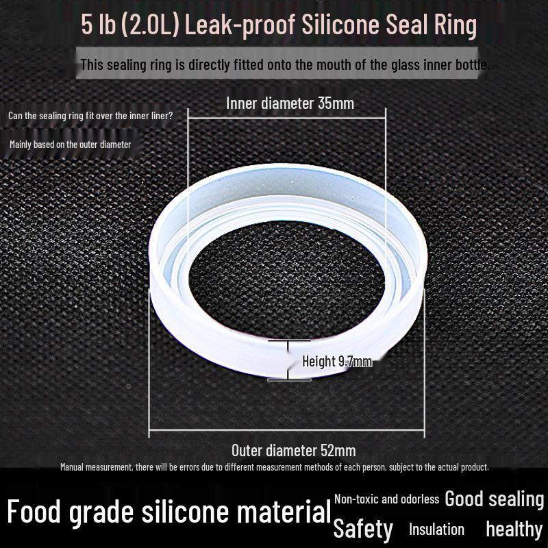 Universal Thermos Flask Lid Sealing Ring and Stopper Set for Optimal Insulation