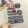 FOR MUGEN TYPE R VTEC Motorcycle Reflective Stickers Waterproof Decals for Helmet Scooter Fuel Tank Toolbox Racing