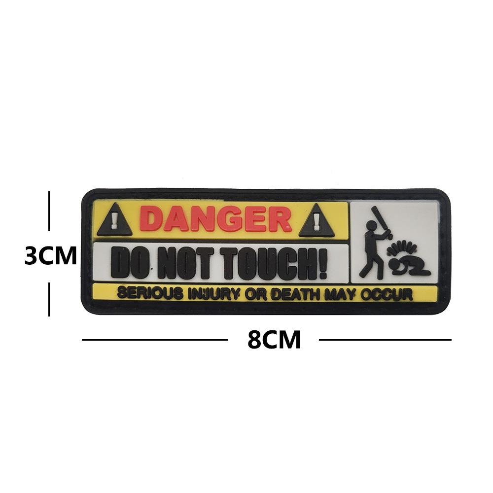 

Outdoor Warning Danger Morale Patch - Velcro Tactical Backpack Patch