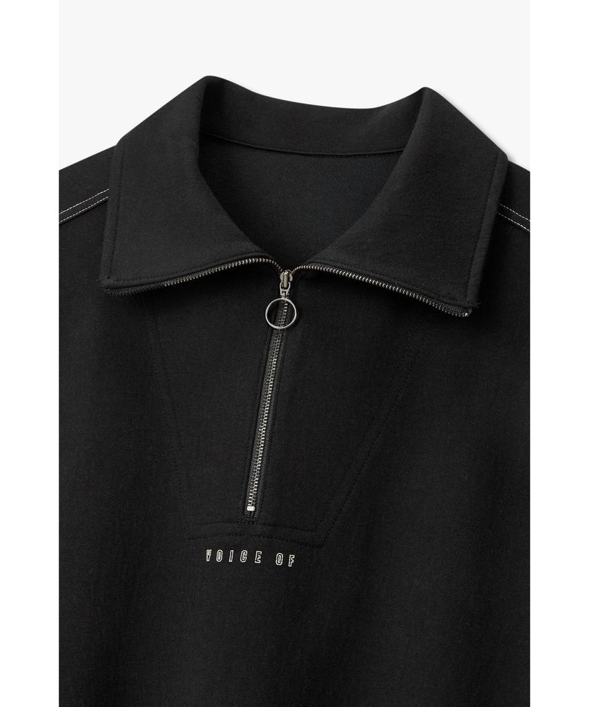 Bobeu Half Zip Jersey T-Shirt_Black 7156240007
