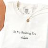 In My Reading Era T-shirt , Small Open Book Illustration, Aesthetic Bookish Graphic Tee, Comfort Colors, Gift for Book Lovers, Library Vibes