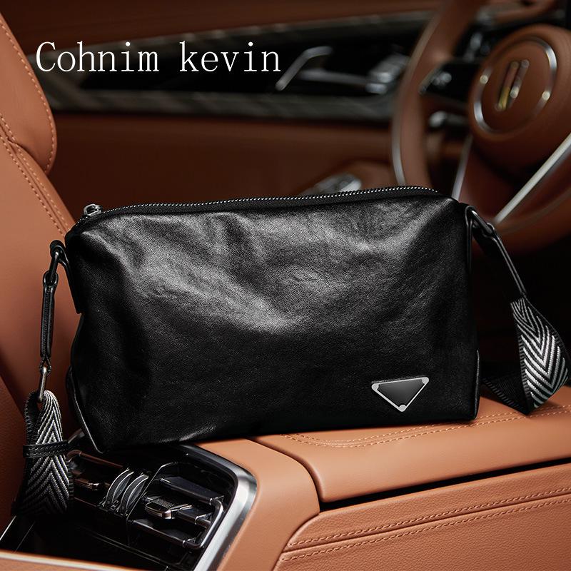 

2025 Men s Luxury Cowhide Crossbody Shoulder Bag - Large Capacity, Versatile Fashion for Commuting