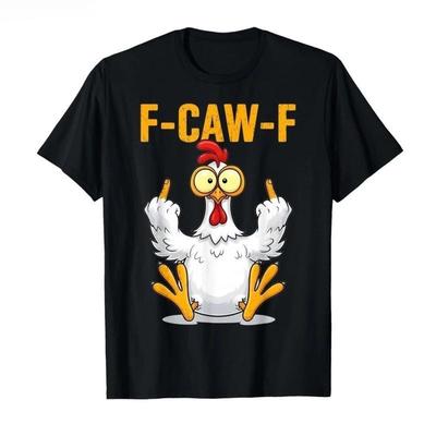 Lustiges F-Caw-F T-Shirt Lustiges T-Shirt Weiche Baumwolle Rundhals T-Shirt Sommermode Cas